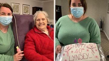 Home Manager celebrates 40th birthday at Ailsa Craig care home